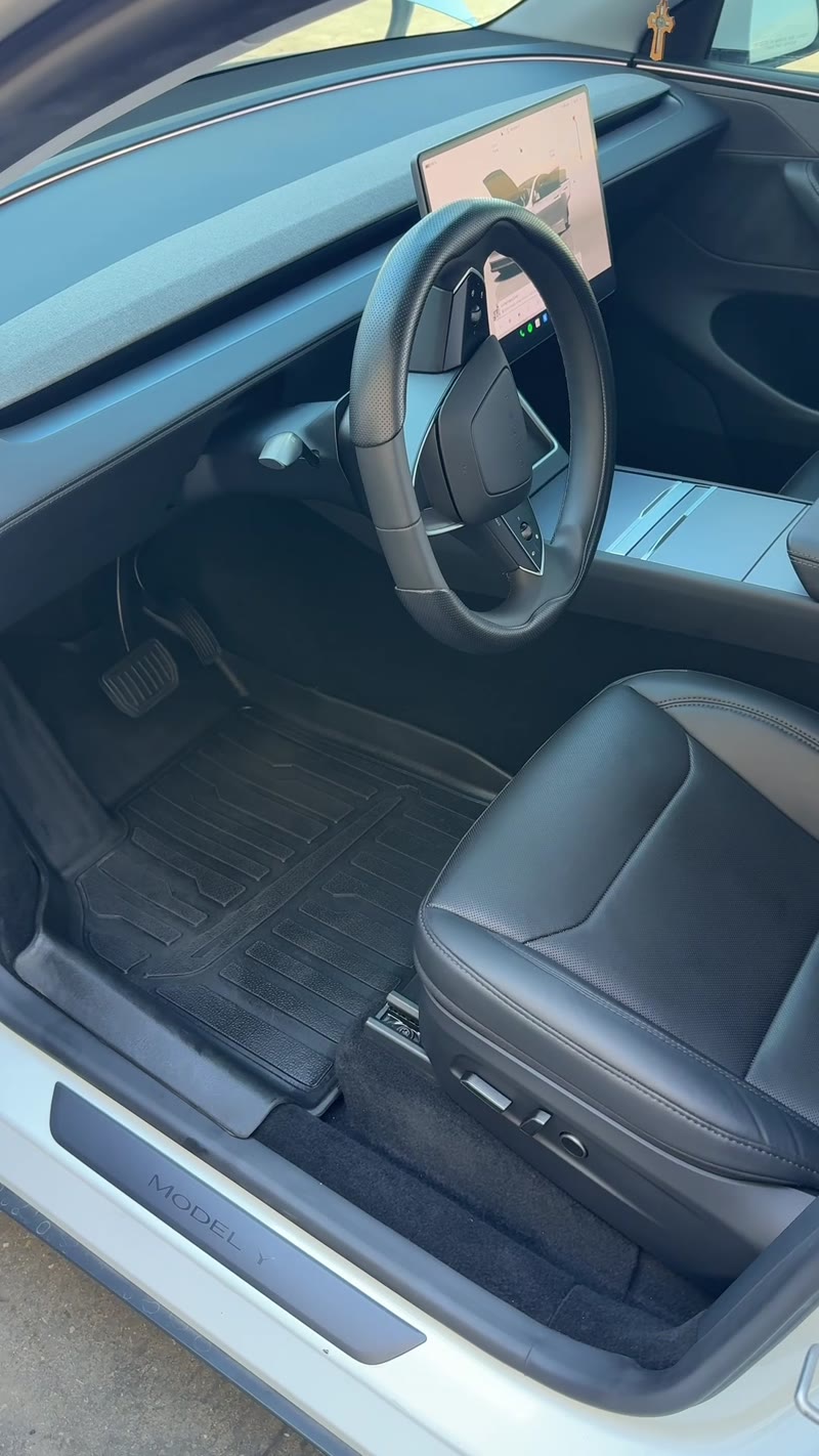 Clean Tesla Model Y interior after an Interior Refresh